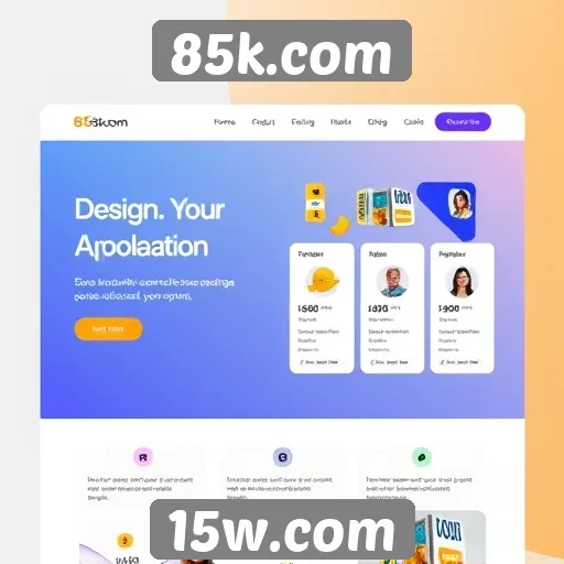 Plataforma 85k.com destaca-se pelo design intuitivo